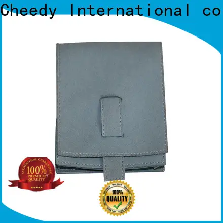 Cheedy Wholesale suede jewelry pouch supply for ring 1
