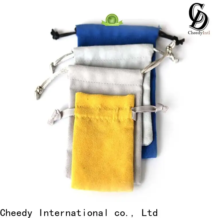 Cheedy Latest suede pouches wholesale for business for necklace 1