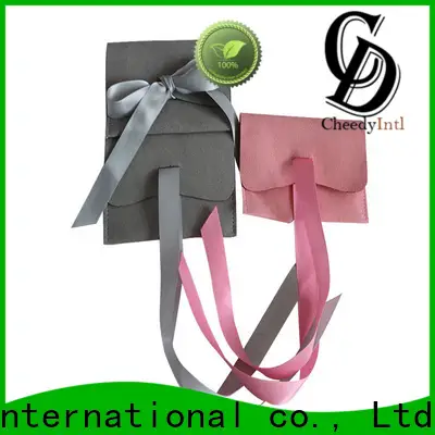 Cheedy New suede pouch bag company for ring 1