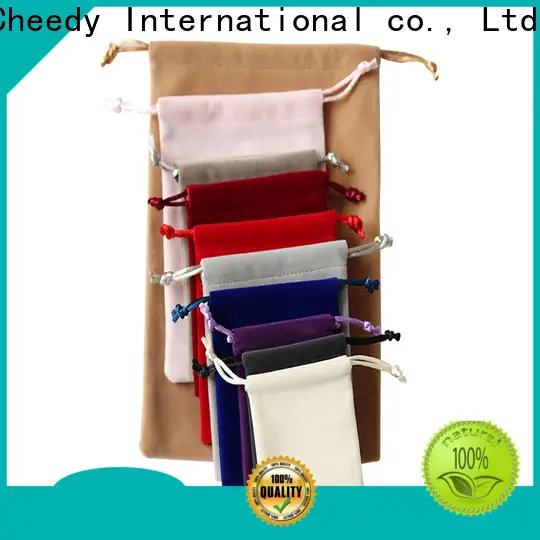 Cheedy High-quality velvet jewelry pouches wholesale supply for necklace 1