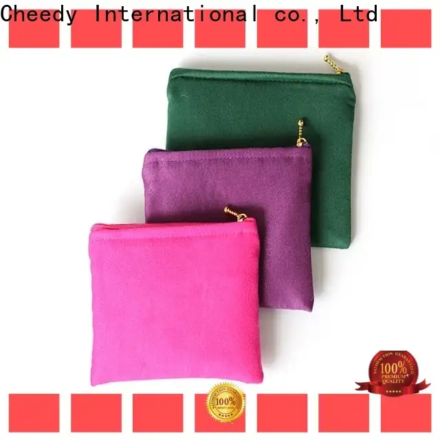 Cheedy Custom suede pouches jewelry manufacturers for watch 1