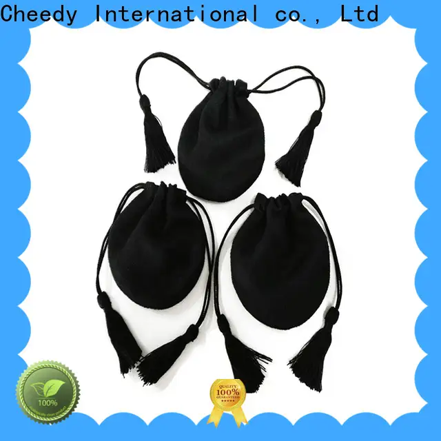 Cheedy packaging cheap suede bags company for necklace 1