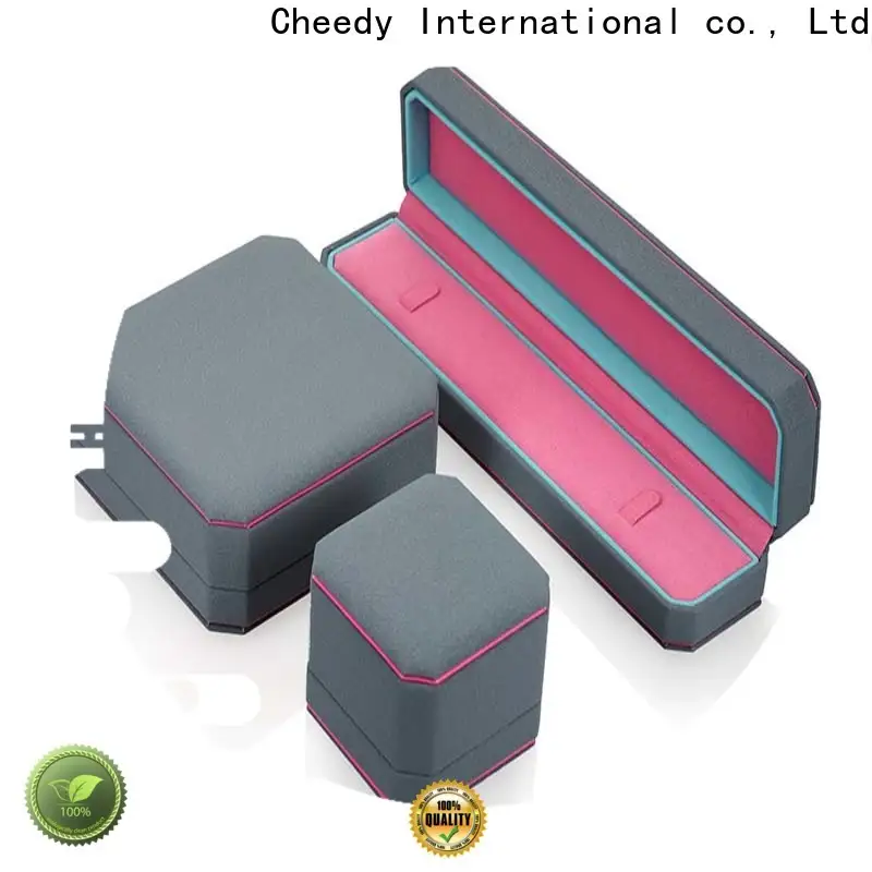 Cheedy Latest leather gift boxes wholesale supply for jewelry 1