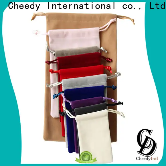 Cheedy packaging velvet pouch for business for ring 1