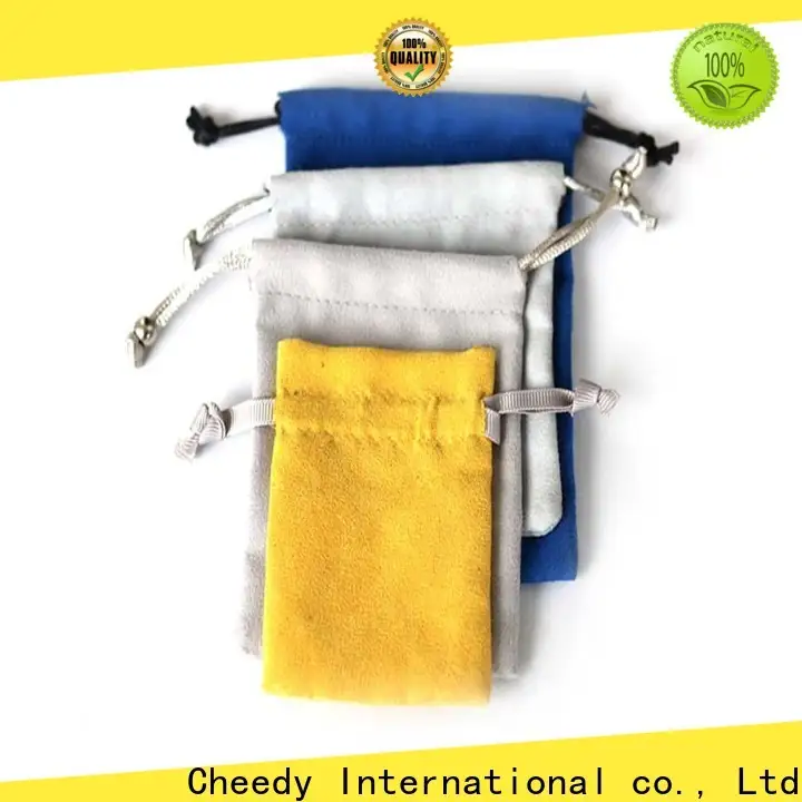 Cheedy jewelry suede makeup bag supply for ring 1