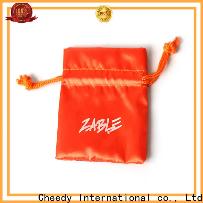 Cheedy packaging little silk bags company for necklace 1