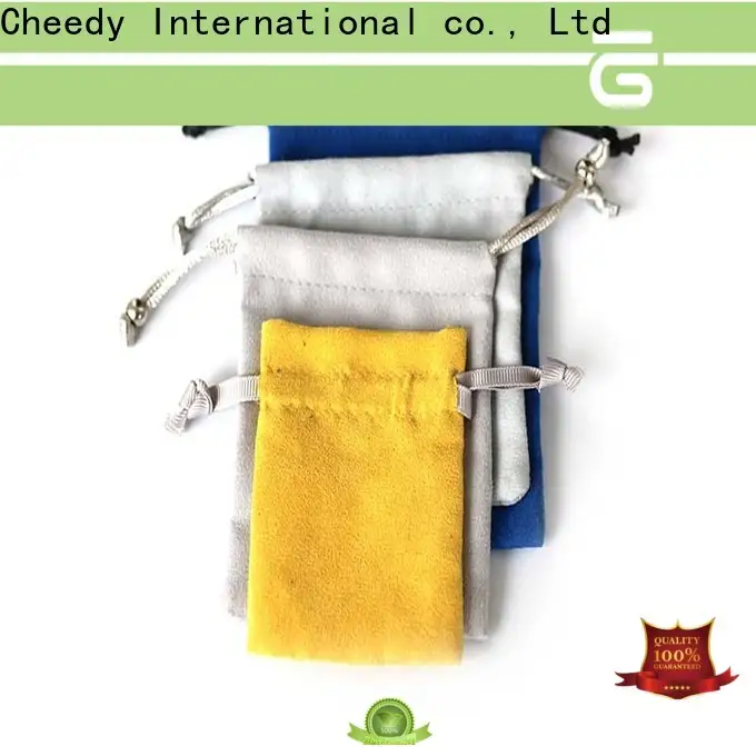 Cheedy Top blue suede bag company for jewelry 1