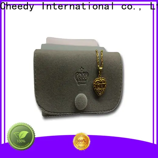 Cheedy price red velvet bag manufacturers for necklace 1