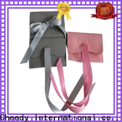 Cheedy High-quality faux suede purse for business for jewelry 1