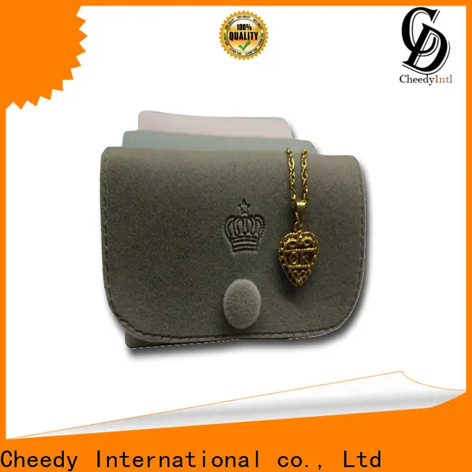Cheedy Latest custom velvet jewelry boxes factory for ring 1