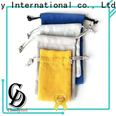 Cheedy Wholesale suede pouch bag suppliers for necklace 1