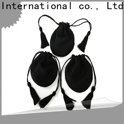New drawstring jewelry pouch wholesale suede supply for ring 1