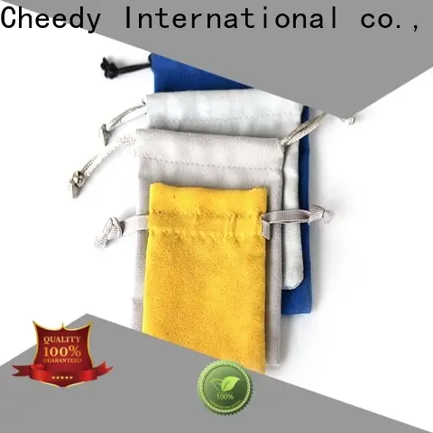 Cheedy packaging small jewelry pouch suppliers for ring 1