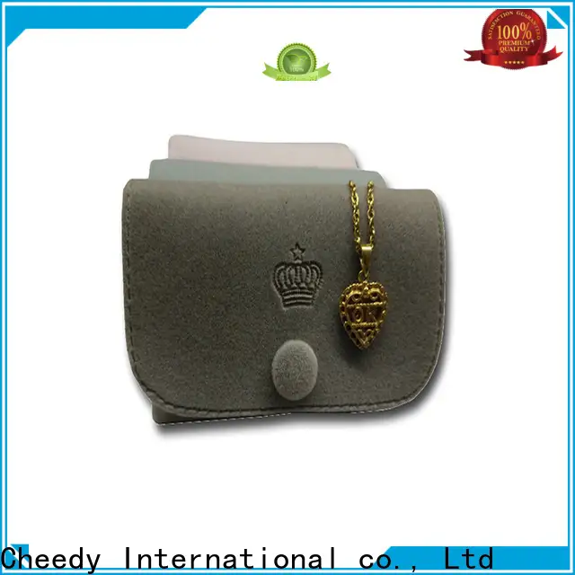 Cheedy packaging velvet jewelry box wholesale factory for jewelry 1