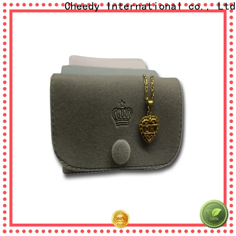 Cheedy High-quality velvet presentation box for business for ring 1