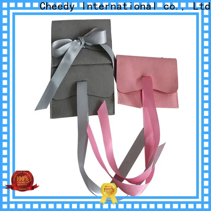 Cheedy New black velvet bags wholesale supply for ring 1