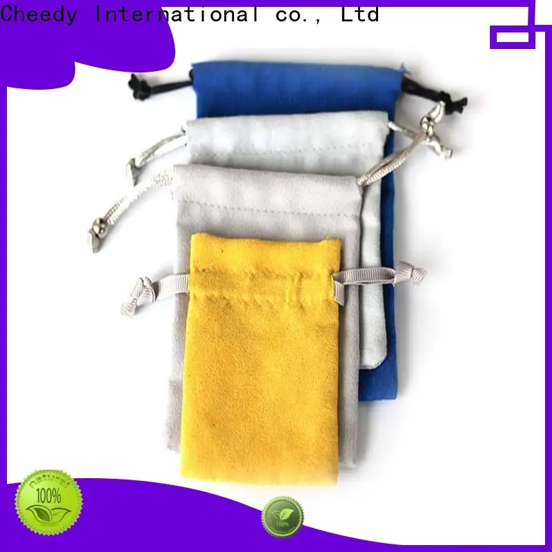 Cheedy Latest printed velvet pouches suppliers for jewelry 1