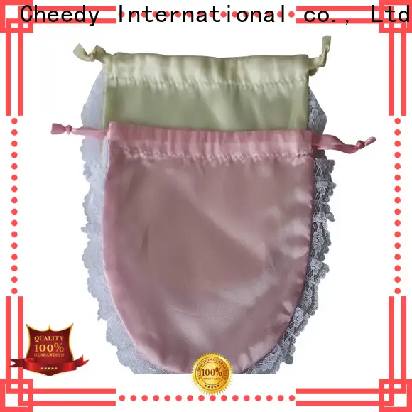 Cheedy jewelry pink satin bag factory for watch 1