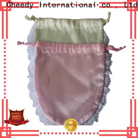 Cheedy jewelry pink satin bag factory for watch 1