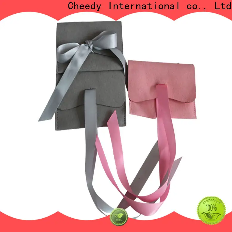 Cheedy Top suede pouch for business for ring 1