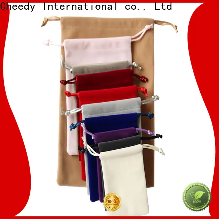 Cheedy Custom velvet gift pouch for business for necklace 1