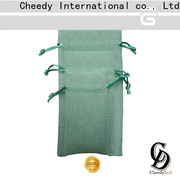 Cheedy linen burlap jewelry pouches manufacturers for necklace 1