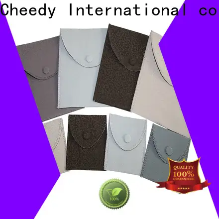 Cheedy oem simple leather pouch suppliers for ring 1