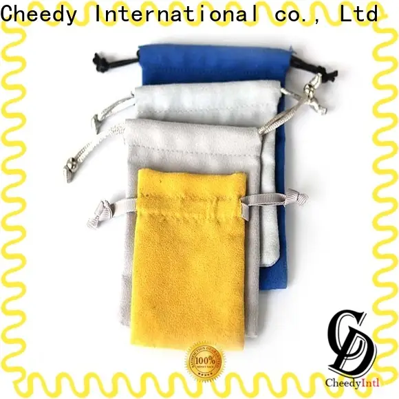 Wholesale suede pouches jewelry packaging company for necklace 1
