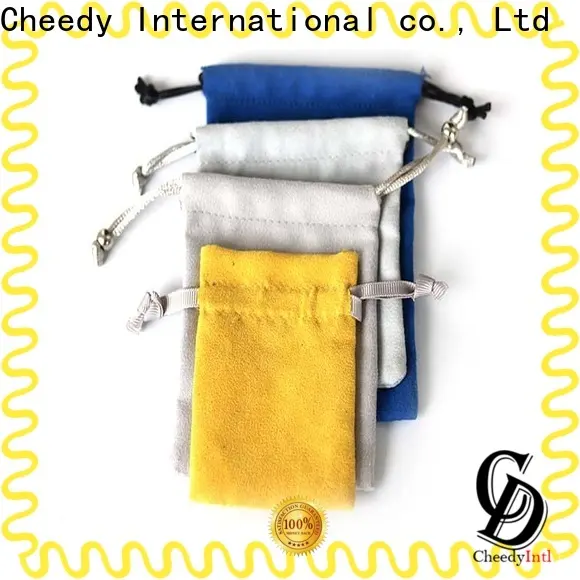 Wholesale suede pouches jewelry packaging company for necklace 1