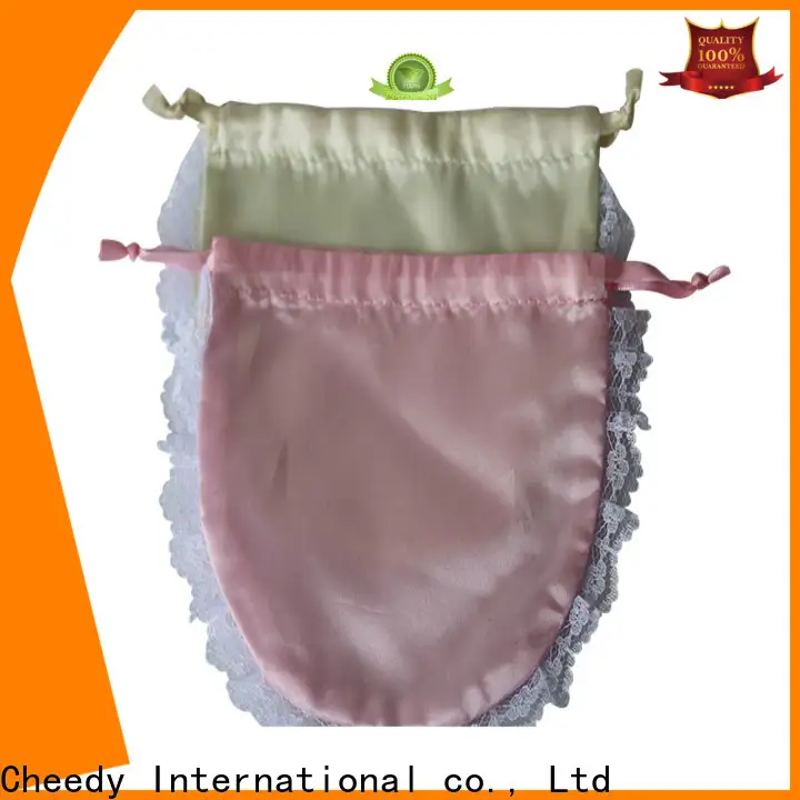 Cheedy High-quality white velvet pouch for business for ring 1