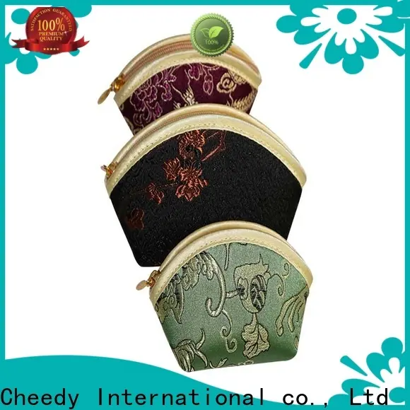 Custom jewellery pouch bag brocade suppliers for necklace 1