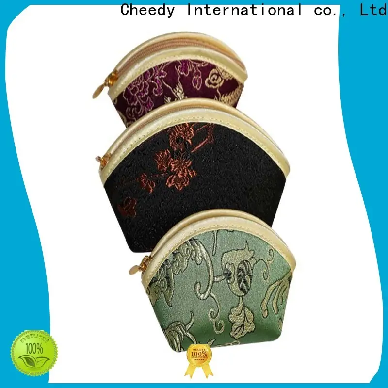 Cheedy brocade see through jewelry pouches suppliers for watch 1