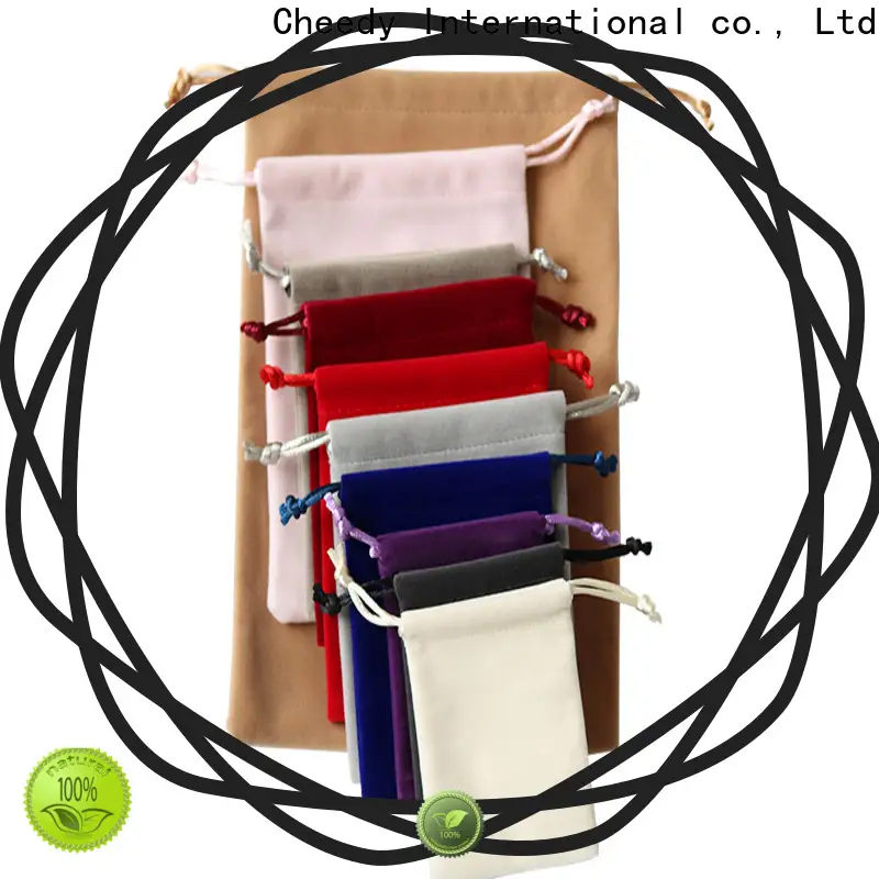 Cheedy bags velvet ring box wholesale manufacturers for necklace 1