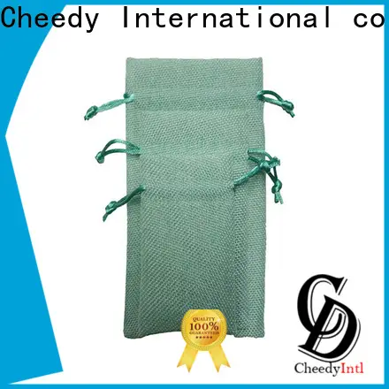 Cheedy Wholesale small linen drawstring bags for business for necklace 1
