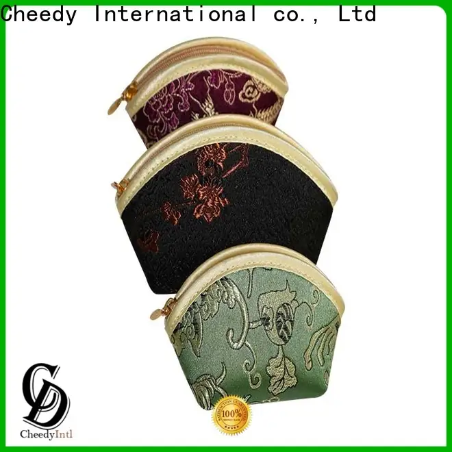 New small zippered jewelry pouch brocade manufacturers for watch 1