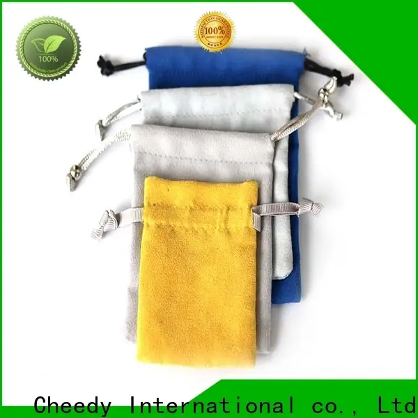 Cheedy New large velvet bags pouches suppliers for necklace 1