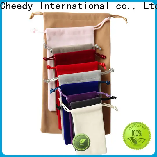 Cheedy packaging large velvet gift bags company for watch 1