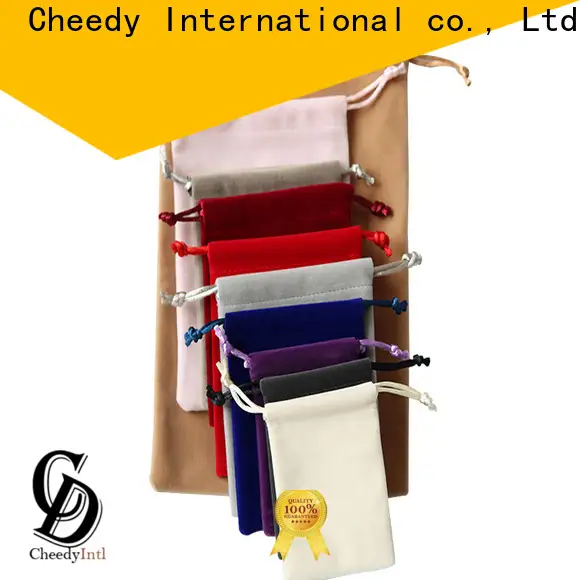 Wholesale custom velvet drawstring bags bags manufacturers for necklace 1