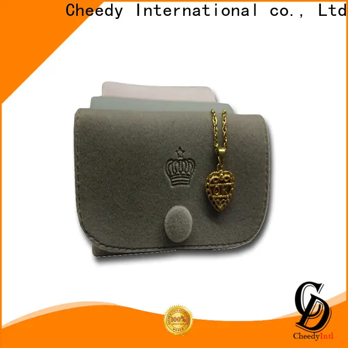 Cheedy Custom small velvet gift bags company for ring 1