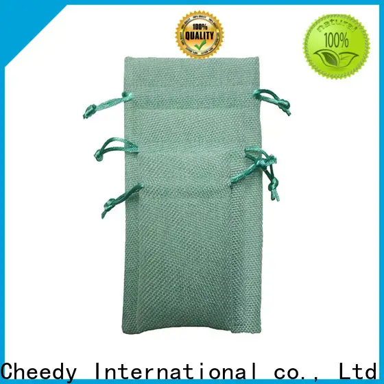 Cheedy packaging plastic drawstring bags supply for necklace 1