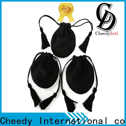 Top black suede pouch pouches for business for necklace 1