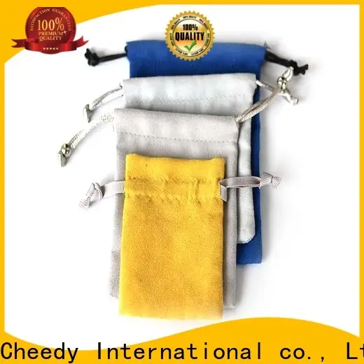 Cheedy jewellery suede jewelry pouch manufacturers for watch 1