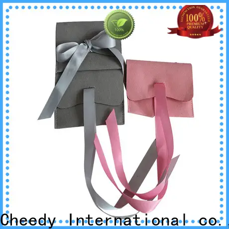 Cheedy Wholesale suede and leather bag supply for necklace 1