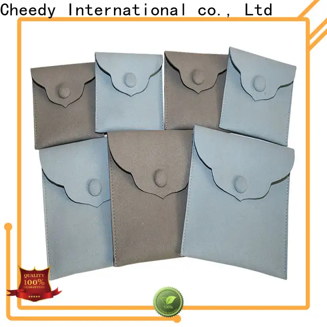 Custom luxury jewellery packaging boxes leather suppliers for necklace 1