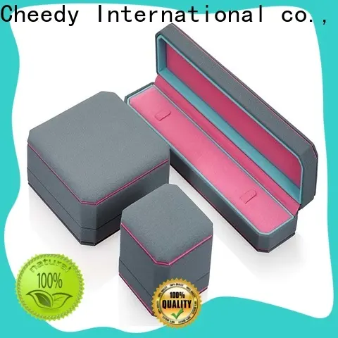Cheedy Best brown leather box factory for jewelry 1
