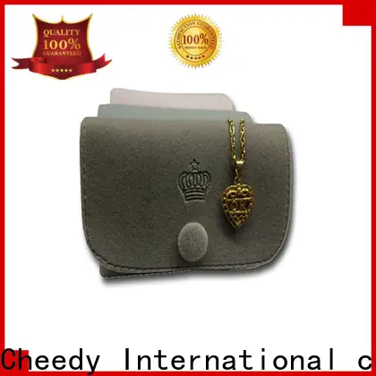 Cheedy velvet custom velvet drawstring bags manufacturers for necklace 1