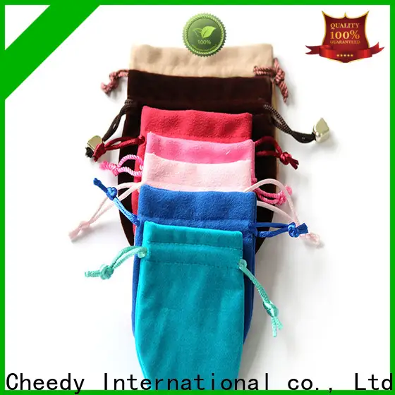Cheedy Wholesale velvet jewelry pouches wholesale manufacturers for ring 1