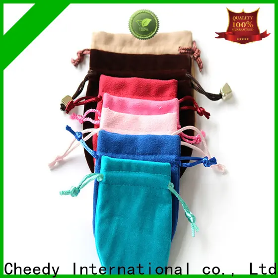 Cheedy Wholesale velvet jewelry pouches wholesale manufacturers for ring 1