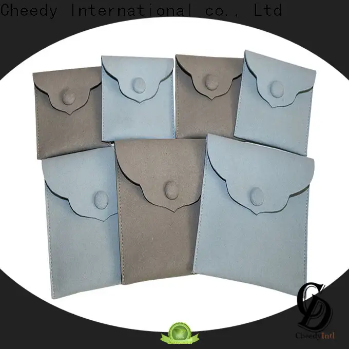 Cheedy pouch luxury jewelry boxes wholesale manufacturers for ring 1