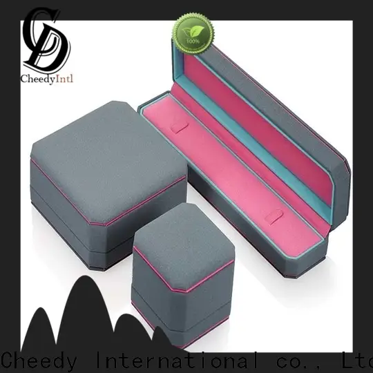 Custom leather pocket pouch boxes factory for ring 1